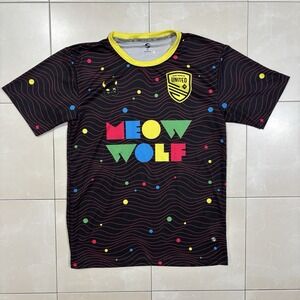 Prosphere New Mexico United T-Shirt Men's M Black Meow Wolf Print Soccer Sports